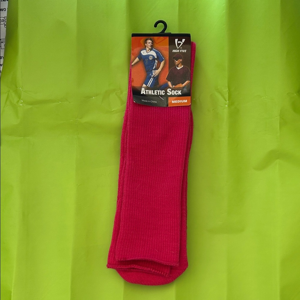 Pink Athletic Sock